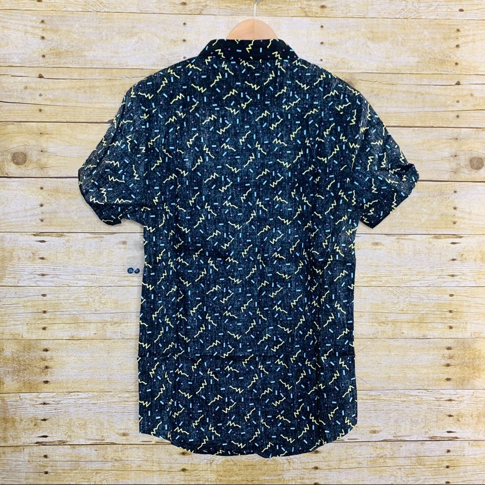 Carbon Men’s Short Sleeve Buttondown Shirt Small - Picture 2 of 5